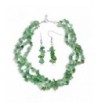 Strands Stone Aventurine Necklace Earrings