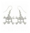 Earrings Crossbones Rhinestones Fashion Jewelry