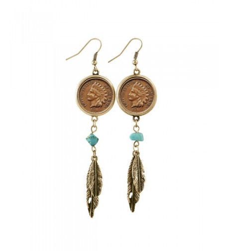 American Coin Treasures Goldtone Earrings