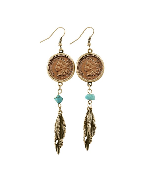 American Coin Treasures Goldtone Earrings