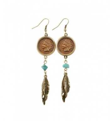 American Coin Treasures Goldtone Earrings