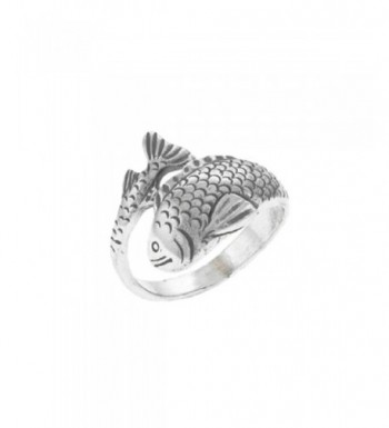 Sterling Silver Japanese Fish Ring