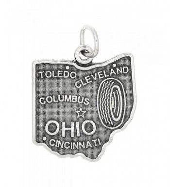 Sterling Silver State Ohio Charm
