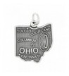 Sterling Silver State Ohio Charm