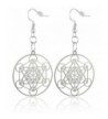 Womens Silver Plated Brass Metatrons Earrings