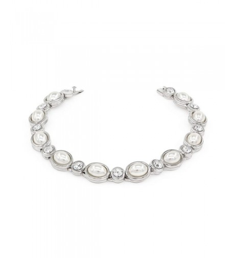 Kemstone Silver Zirconia Simulated Bracelets