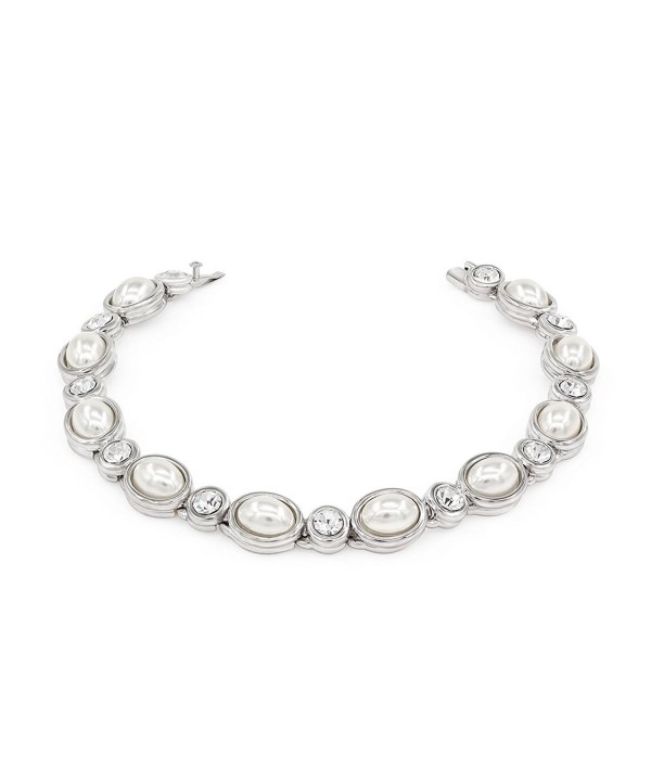 Kemstone Silver Zirconia Simulated Bracelets