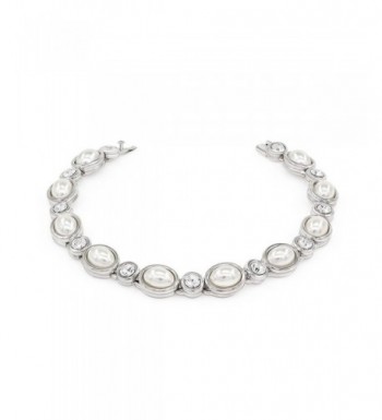 Kemstone Silver Zirconia Simulated Bracelets