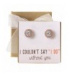 Bridesmaid Earrings Studs Zirconia Silver