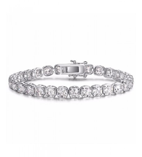 Caperci Silver Zirconia Tennis Bracelet