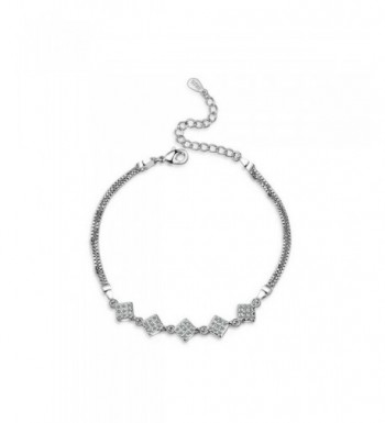 Sterling Zirconia Adjustable Bracelet Jewelry