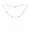 Sterling Silver Zirconia Diamond Necklace