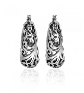 Graceful Swirls Sterling Silver Earrings