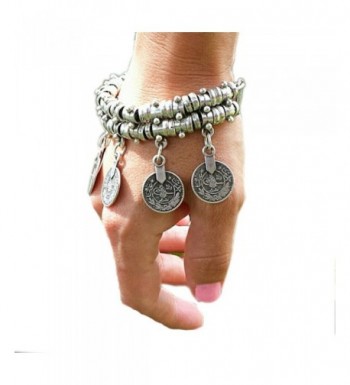 SUNSCSC Silver Bracelet Bohemian Jewelry