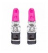 Lipstick Crystal Rhinestone Enamel Earrings