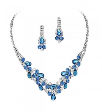 Elegant V Shaped Rhinestone Bridesmaid Necklace