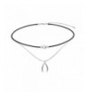 Sterling Silver Wishbone Choker Necklace