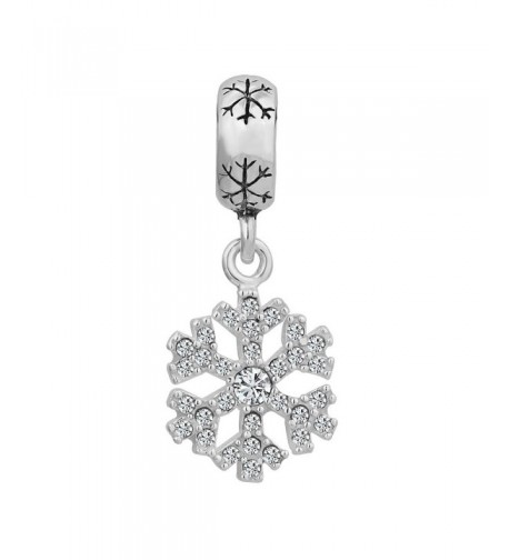 LovelyCharms Sterling Snowflake Pandora Bracelets