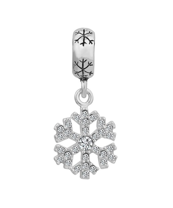 LovelyCharms Sterling Snowflake Pandora Bracelets