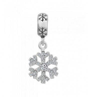 LovelyCharms Sterling Snowflake Pandora Bracelets