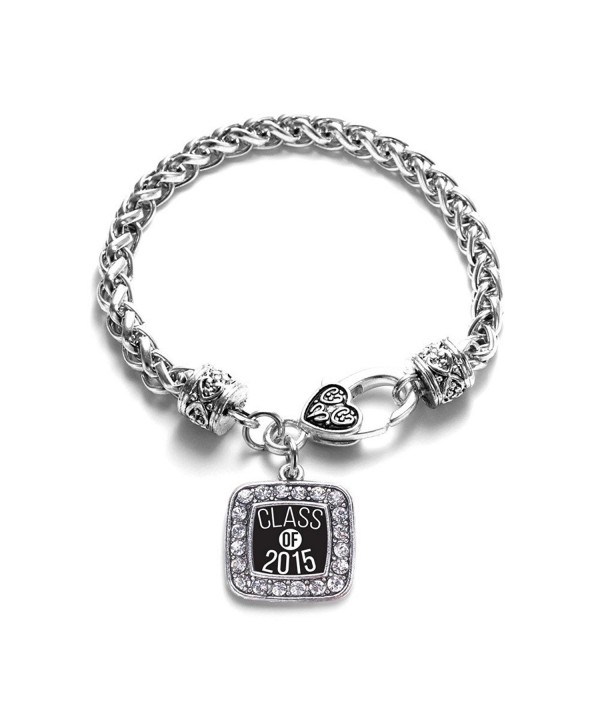 Graduation Classic Silver Crystal Bracelet