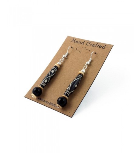 Handmade Buffalo Hairpipe Dangling Earrings