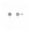 Sparkling Crystal Sterling Silver Earrings