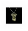 Jack Russell Terrier Necklace Gold Tone