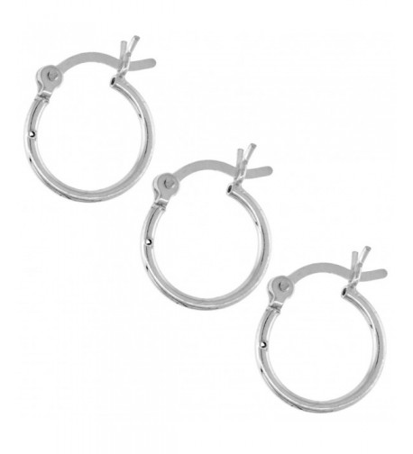 Sterling Silver Earrings Post Snap Closure