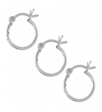 Sterling Silver Earrings Post Snap Closure