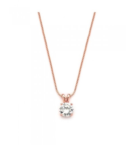 Mariell Luxurious Round Cut Zirconia Necklace