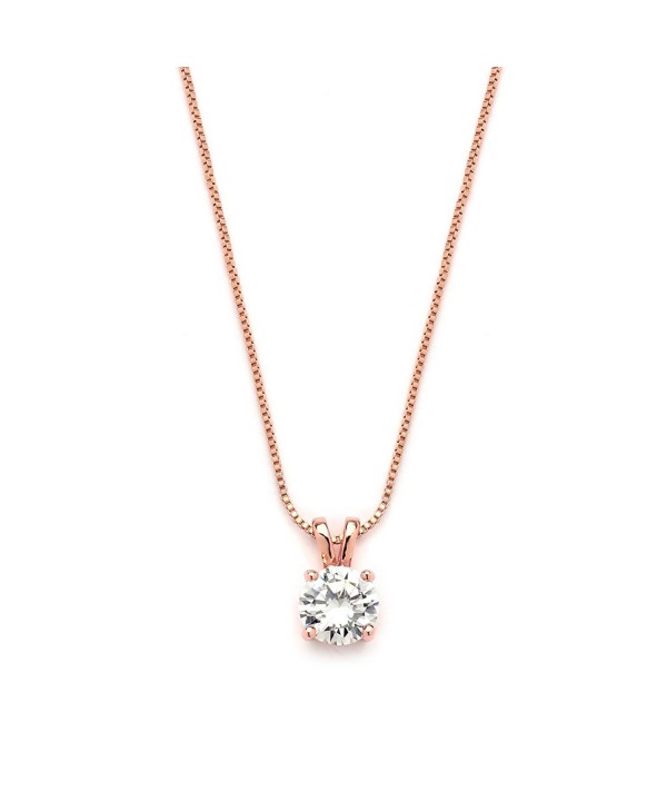 Mariell Luxurious Round Cut Zirconia Necklace