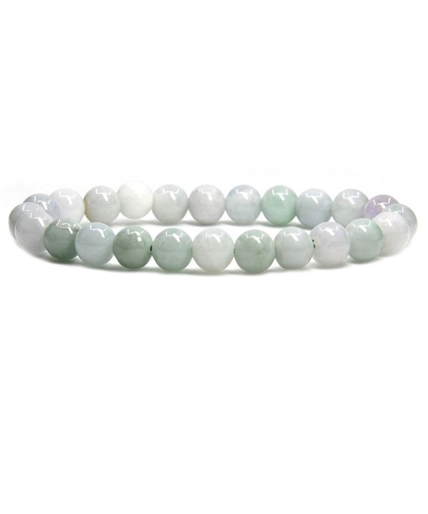 Green White Jadeite Precious Gemstone Bracelet