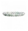Green White Jadeite Precious Gemstone Bracelet