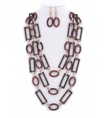 StyleNo1 FASHIONABLE 3 LAYER NECKLACE EARRINGS