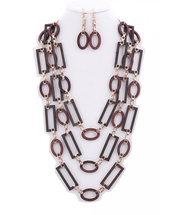 StyleNo1 FASHIONABLE 3 LAYER NECKLACE EARRINGS StyleNo1 FASHIONABLE 3 LAYER NECKLACE EARRINGS