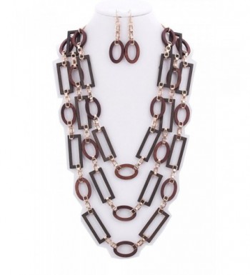 StyleNo1 FASHIONABLE 3 LAYER NECKLACE EARRINGS