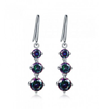 Mystic topaz Earrings Rainbow Zirconia DE0092M