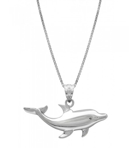 Sterling Silver Dolphin Necklace Pendant