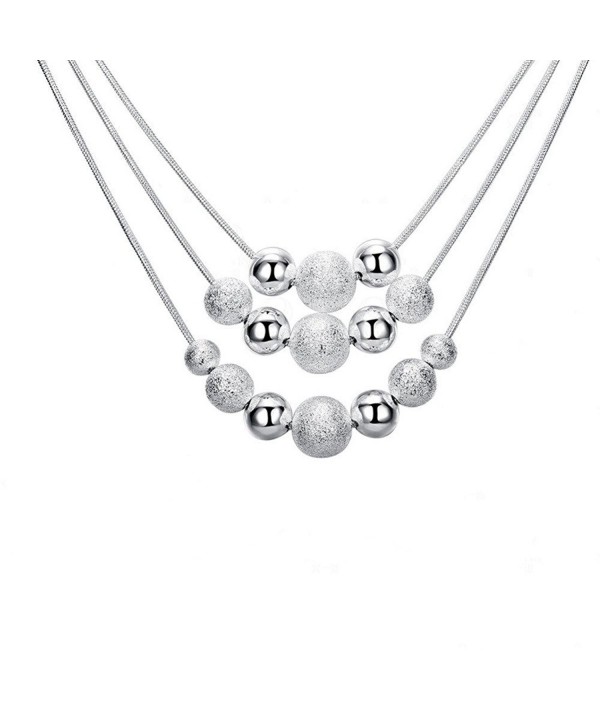 KOREA JIAEN Multilayer Necklace Frosted Pendant