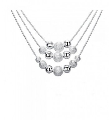 KOREA JIAEN Multilayer Necklace Frosted Pendant