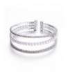 YUXI Crystal Bracelets Multilayer Bridemaids