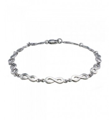 Sterling Silver Figure Infinity Bracelet