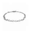 Sterling Silver Figure Infinity Bracelet