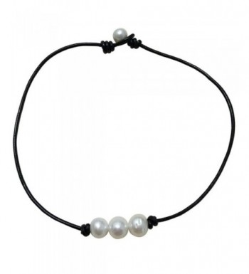 Cultured Freshwater Necklace Genuine Jewelry Black