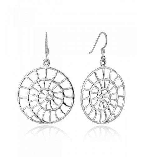 Sterling Filigree Detailed Spiral Earrings