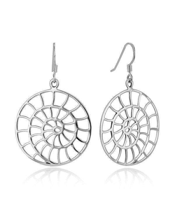 Sterling Filigree Detailed Spiral Earrings