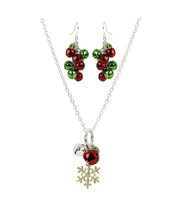 Lux Accessories Snowflake Christmas Necklace