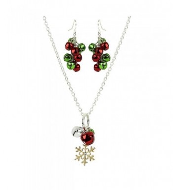 Lux Accessories Snowflake Christmas Necklace