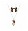 Lux Accessories Snowflake Christmas Necklace
